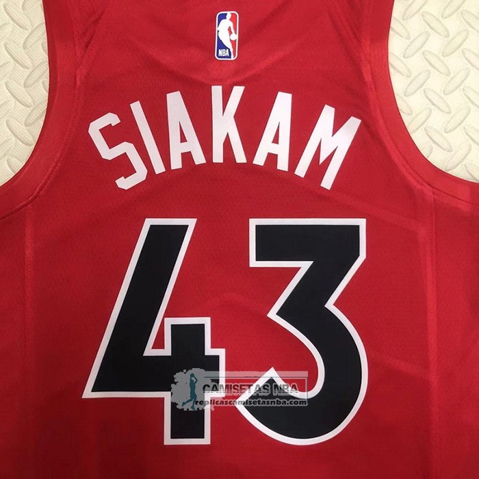 Camiseta Toronto Raptors Pascal Siakam NO 43 Icon 2022-23 Rojo